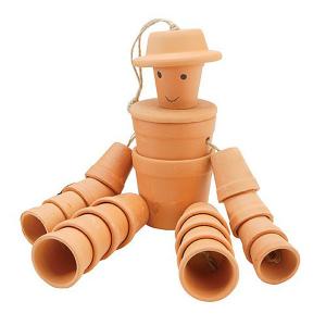 Terracotta Flowerpot Man - 15 inches