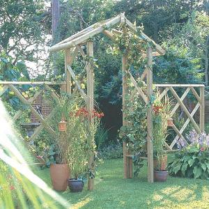 Rustic Rose Arch