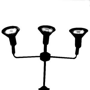 Tripoli Garden Spotlight 3 x 20 Watt - Single