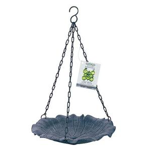 Cast Iron Hanging Bird Bath - Leaf Shape