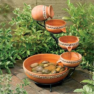 Cascade Solar Powered Water Feature - Mosaic