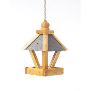 Tweed Wooden Lantern Seed Feeder