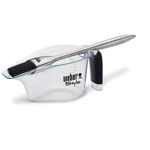 Weber Style Basting Brush and Cup