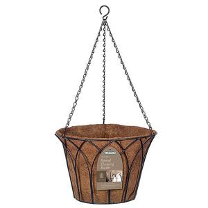 Gothic Flat Bottom Hanging Basket - 35cm