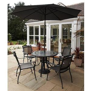 "Granada" Granite Garden Furniture Suite - 4 Seater