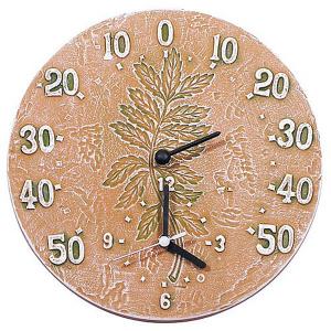Adorn 30cm Fossil Clock / Thermometer