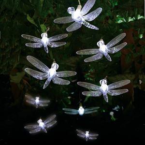 20 White LED Dragonfly Lights