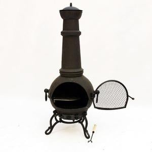 Large Cast Iron Chimenea - Black