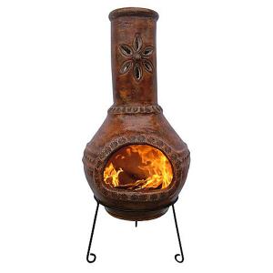 Merida Clay Chimenea - Red 105cm