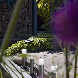 Montero Stainless Steel Solar Lights - set of 4