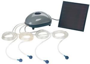 Solar Powered Pond Oxygenator Plus - 4 Airstones