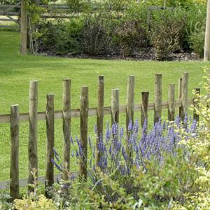 Country Fence with Castellated Top