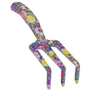 Fleur's Garden Hand Cultivator - Blue Floral Design