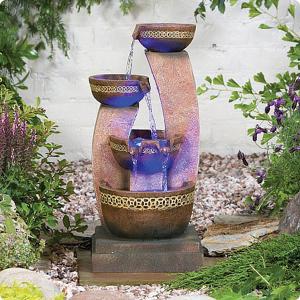 Azure Columns Self-Contained Water Feature