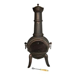 Granada Cast Iron & Steel Chimenea - 112cm