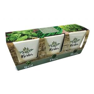 Ceramic Windowsill Herb Pots