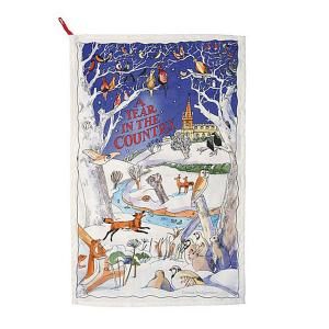 Year in the Country Tea Towel