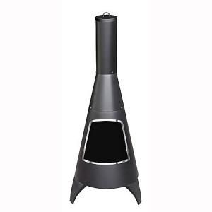 Large Cone Chimenea - Stainless Steel Trim
