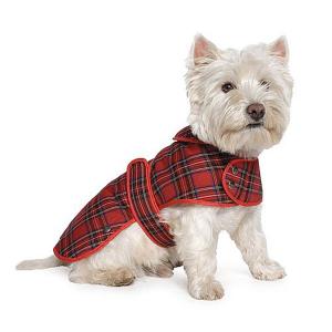 Muddy Paws Dog Highland Jacket (Red Tartan) - 3 Sizes