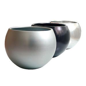 Steel Ball Planter - Narrow Rim  3 Colours