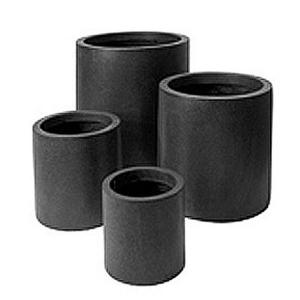 Grandelight Cylindrical Planter - Black 4 Sizes