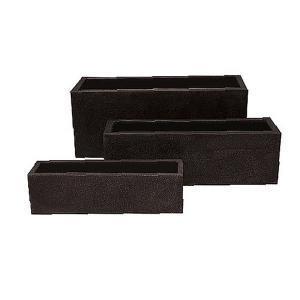Grandelight Flora Trough - Black 3 Sizes
