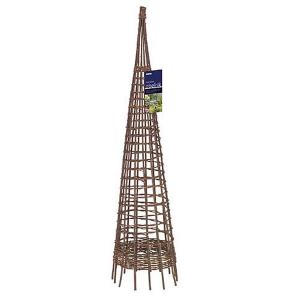 Rustic Willow Obelisk Natural Natural - 3 Sizes