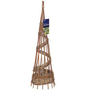 Willow Spiral Obelisk Natural - 2 Sizes