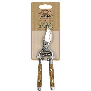Joseph Bentley Stainless Steel Bypass Secateurs - 2 Sizes Available