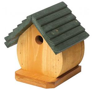 Fat Bird Wooden Bird Box