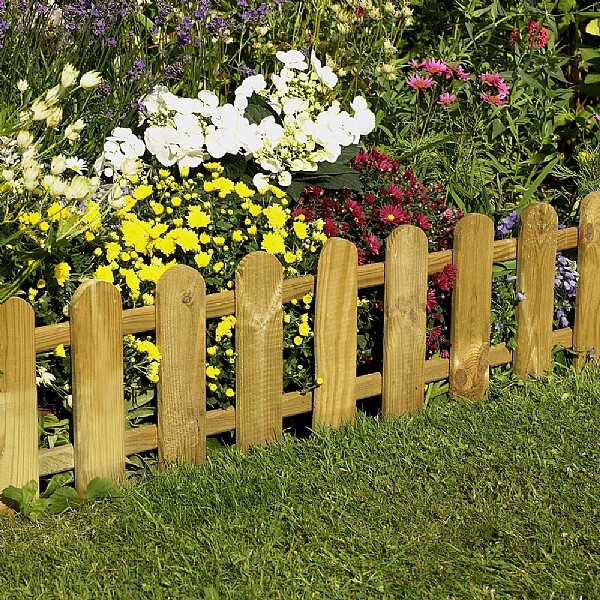 Wooden Picket Fence Edging | Webbs Direct Garden Centre