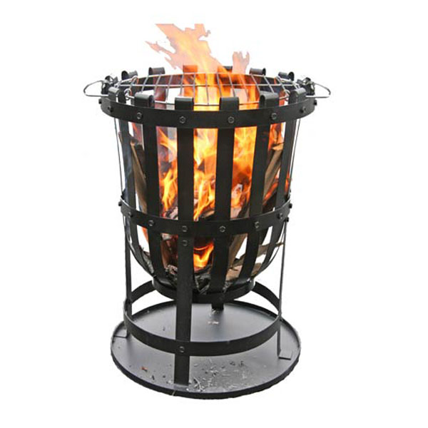 Gardeco Metal Patio Brazier - Black