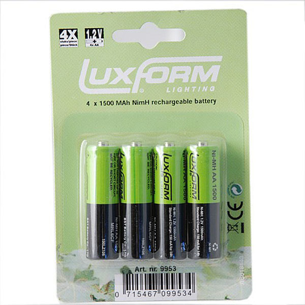 Rechargeable battery for Solar lights pack of 4