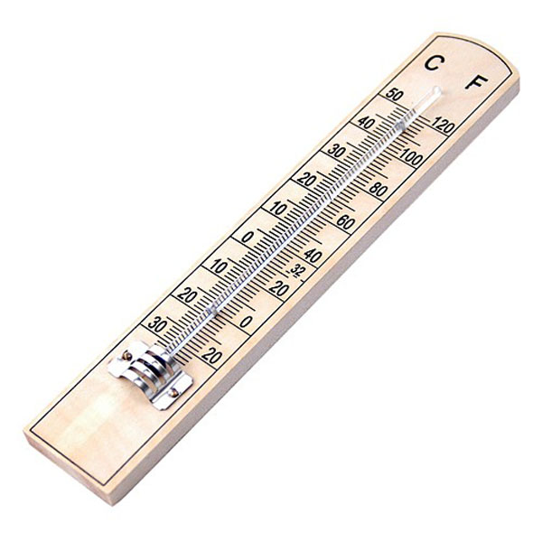 Beech Wall Thermometer
