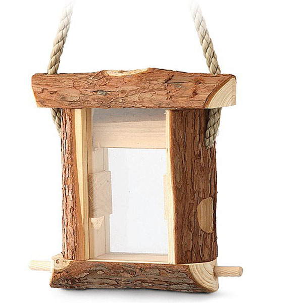 Tay Rustic Log Seed Feeder