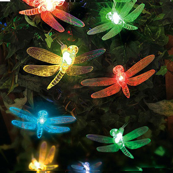 20 Multi-coloured LED Dragonfly Lights