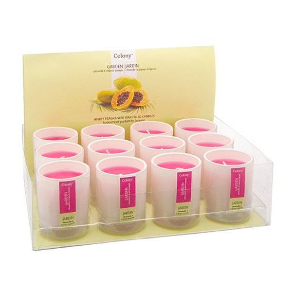 Wax Filled Garden Candle - Small