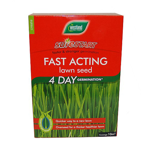 Surestart Fast Acting Lawn Seed - 10m2