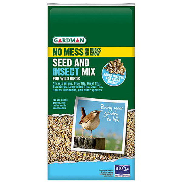 No-Mess Seed & Insect Mix - 4kg
