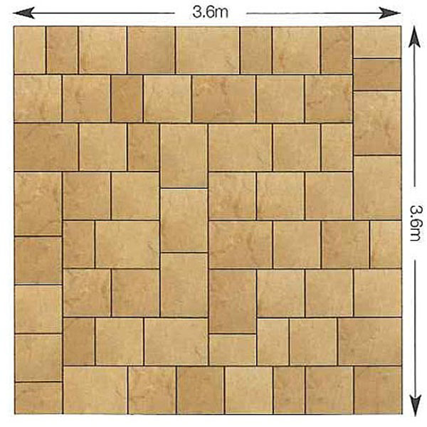 Traditional Riven Patio Pack 13m2 - Cotswold