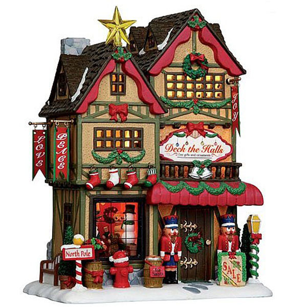 deck the halls christmas shop lemax buildings from deck the halls christmas shop lemax buildings from
