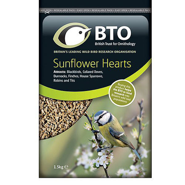 BTO Sunflower Hearts - 1.5kg