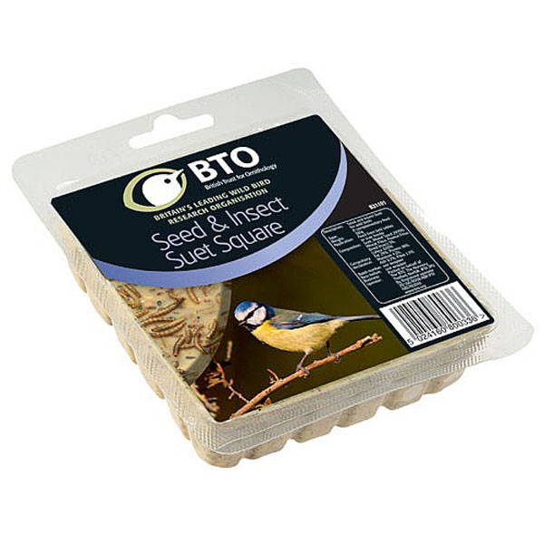 BTO Seed & Insect Suet Square