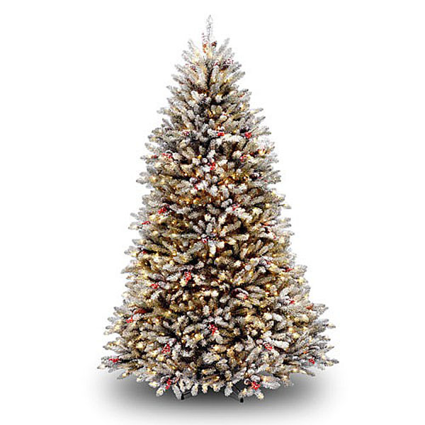 Snowy Artificial Christmas Tree