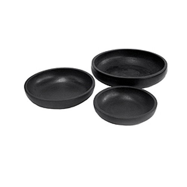 Grandelight Low Bowl Planter - Black 2 Sizes