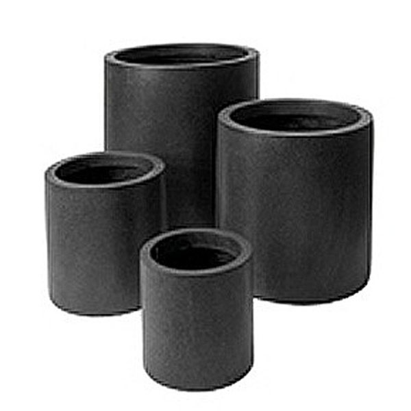 Grandelight Cylindrical Planter - Black 4 Sizes
