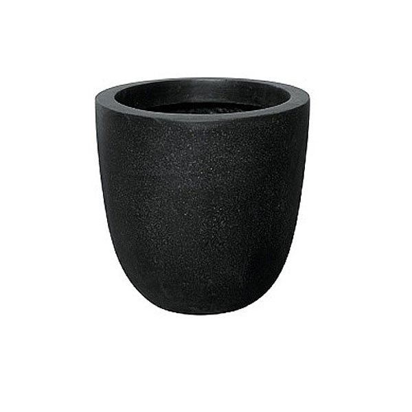 Grandelight Egg Shaped Planter -  Black 3 Sizes