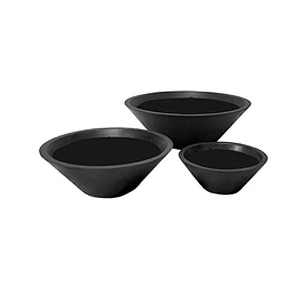 Grandelight Lily Bowl Planter - Black 3 Sizes