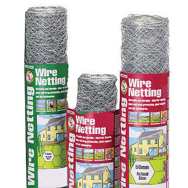 Galvanised Wire Netting 10m x 0.9m - 3 Mesh Sizes Available
