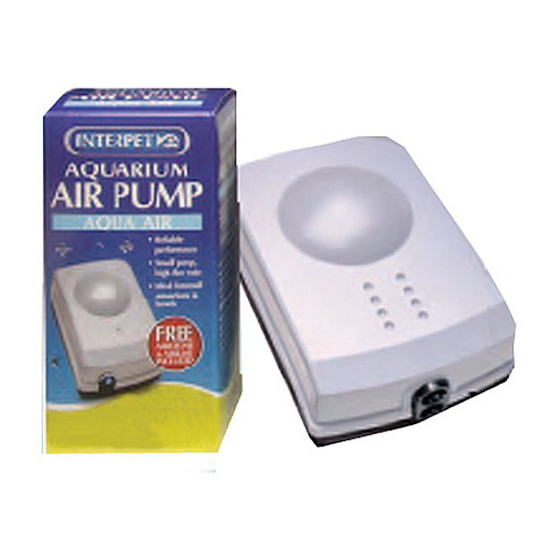 Aquarium Air Pump with Plug - 2 Sizes Available